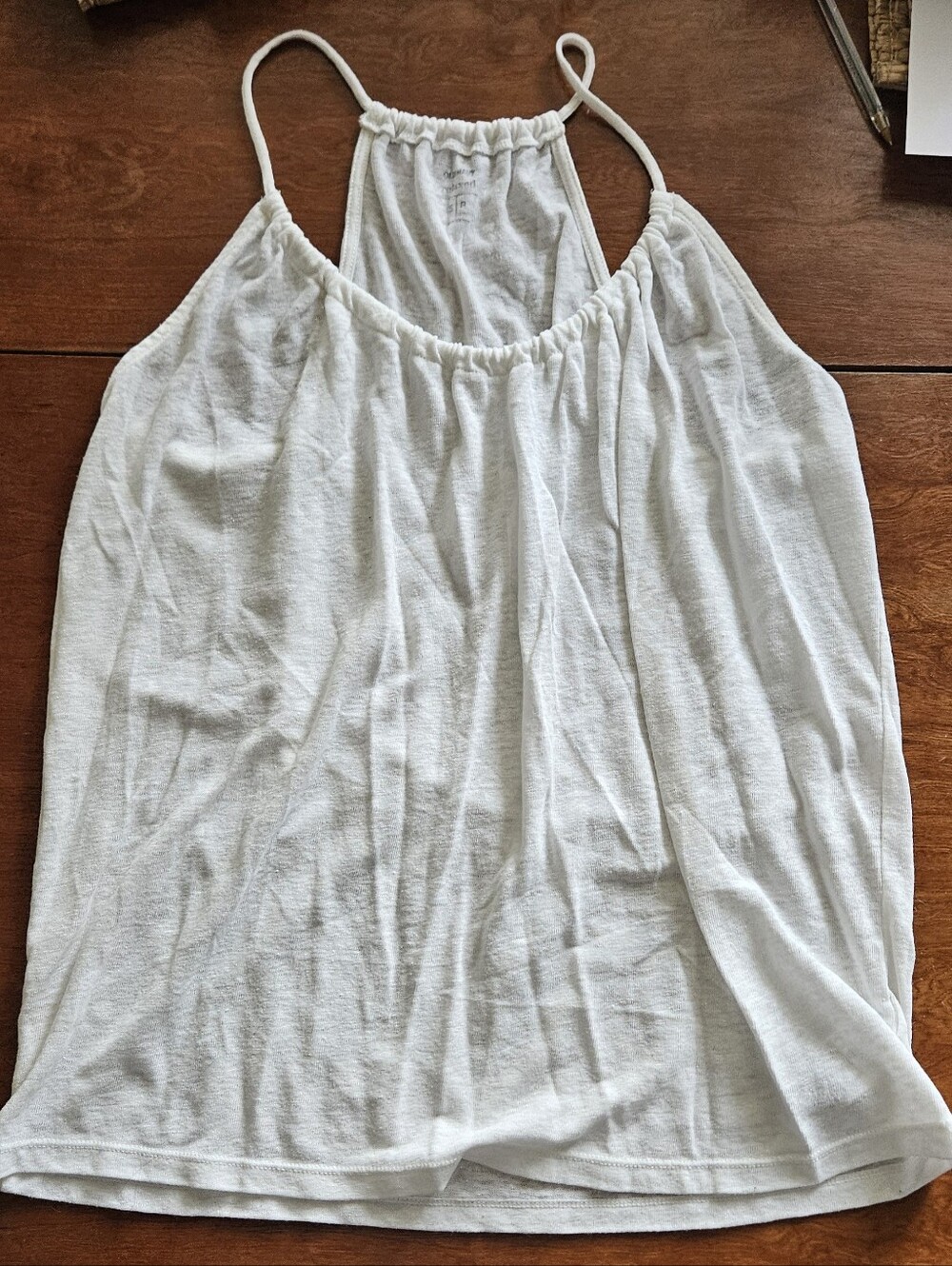 Old Navy Women’s White Tank Top with Spaghetti Straps